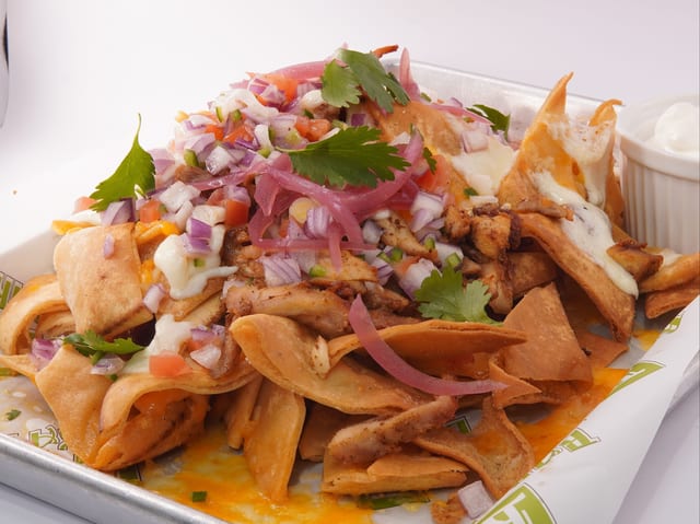 Mediterranean Nachos.